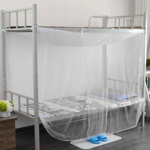 Vista 4 de Red de dosel para cama, tamaño individual/matrimonial/queen, color blanco