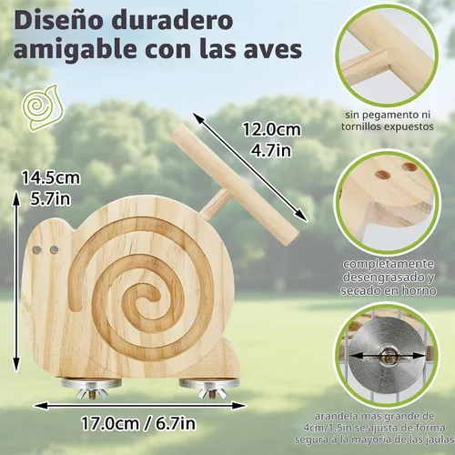 Vista 6 de Juguetes de búsqueda de aves con perca, para principiantes y mayores