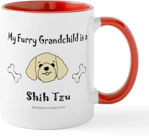 Vista 45 de CafePress Angel Shih Tzu In Clouds Taza de café de cerámica de 11 oz (11.0 fl oz)