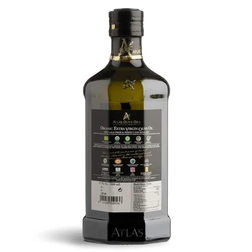 Vista 2 de Atlas - Aceite de oliva virgen extra prensado en frío, rico en polifenoles, de Marruecos, recién cosechado y sin procesar, procedente de una única