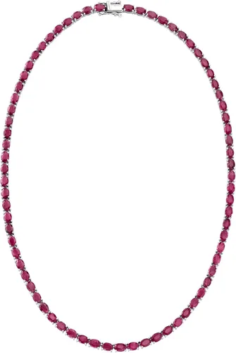 Vista 4 de Ross-Simons 40.00 ct. t.w. Gemstone Tennis Necklace in Sterling Silver