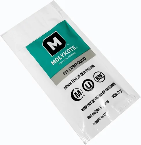 Vista 2 de Dow Corning Molykote 111 Lubricante de silicona, paquete de 0.2 onzas