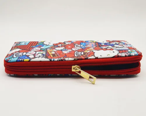 Vista 4 de Cartera larga Sanliou, Gatito rojo, Cqb-kitty 6c