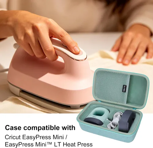 Vista 6 de Funda compatible con la prensa de calor Cricut EasyPress Mini/Mini™ LT, estuche de viaje duro para prensa de calor Cricut EasyPress Mini/Mini™ LT