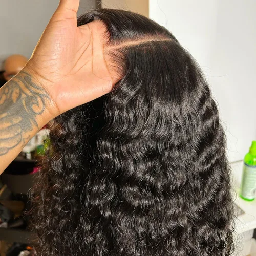 Vista 49 de BEEOS - Peluca frontal encaje HD 13x6 ondas corporales densidad 180% cabello humano nudos decolorados 18 pulgadas