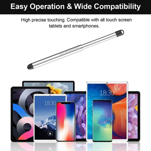 Vista 6 de Lápices capacitivos con ranura para lápices para pantallas táctiles, lápiz capacitivo universal de alta precisión para iPad, iPhone, tabletas