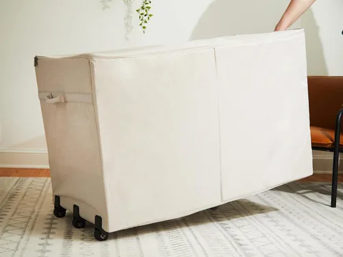 Vista 7 de Covermates Keepsakes - Bolsa de almacenamiento con estructura rodante, poliéster 600D resistente, ruedas para un fácil transporte, ventana