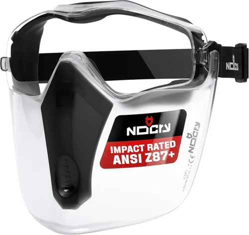 Vista 12 de NoCry Gafas de seguridad transparentes sobre anteojos — para hombres y mujeres con junta, UV380, lentes panorámicos antivaho con ventilación