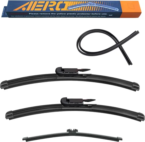 Vista 12 de AERO Avenger - Limpiaparabrisas prémium de 24 + 22 pulgadas para todas las estaciones, repuesto del fabricante original del equipo original