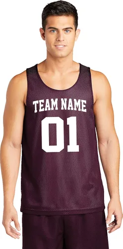 Vista 10 de Custom Basketball Jersey Youth Sizes Add Your Team, Name, & Number Unisex