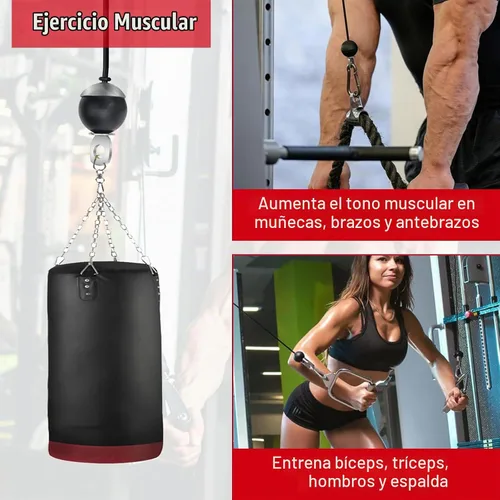 Vista 5 de Cable de repuesto para gimnasio en casa de 196 pulgadas, cable de polea de fitness con 2 bolas de gravedad de 0.197 in para máquina de ejercicio