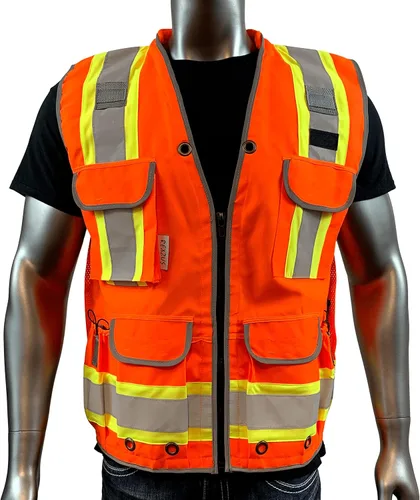 Vista 2 de VERO1992 Class 2 Heavy Woven Two Tone Engineer Hi Viz
