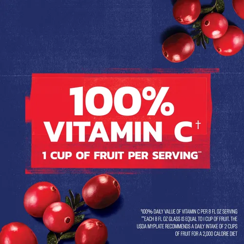 Vista 10 de Ocean Spray® Mezcla de jugo de arándano 100%, 10 onzas líquidas, 6 unidades (paquete de 1)