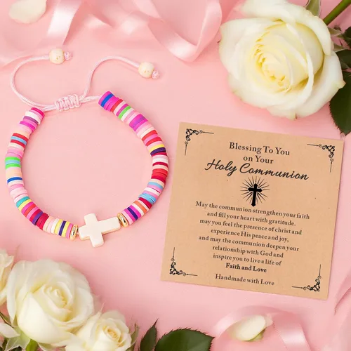 Vista 98 de Regalos navideños para niños, niñas adolescentes, mujeres, linda pulsera de cruz para niñas, regalos de Navidad cristianos para mujeres, ideas