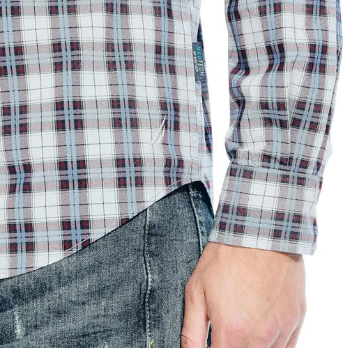 Vista 3 de Nautica Camisa a cuadros Navtech Trim Fit para hombre