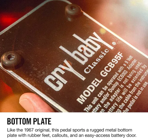 Vista 9 de JIM DUNLOP Cry Baby Classic Wah GCB95F Pedal de efectos para guitarra