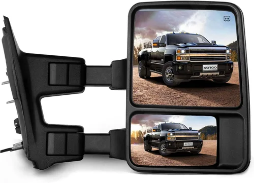 Vista 26 de SCITOO Reemplazo de vidrio para espejo lateral Compatible con Ford F-250 F-350 F-450 F-550 Super Duty 1999-2016 y Ford Excursion 2000-2005, vidrio
