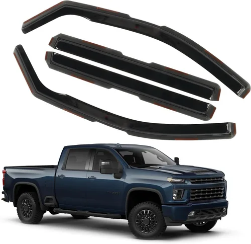 Vista 46 de Protector de lluvia apto para GMC Terrain 2010-2017, deflector de visera de ventana lateral de montaje exterior, protector de sombra de ventilación