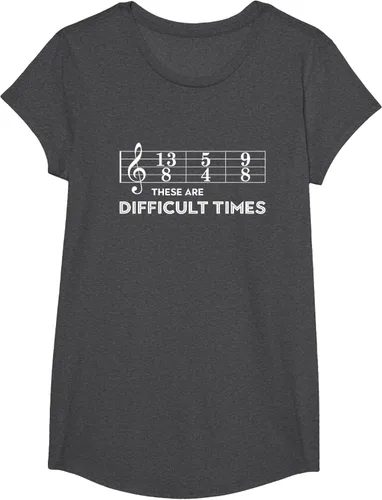 Vista 78 de Musician - Camiseta con texto en inglés "These are Difficult Times", talla S