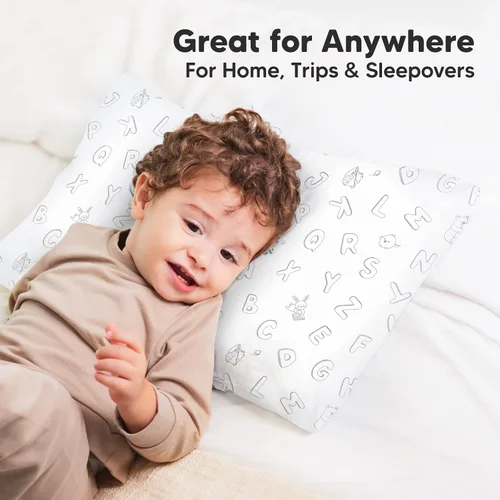 Vista 5 de KeaBabies Funda de almohada para niños pequeños de 13 x 18 pulgadas, funda de almohada de algodón orgánico para niños, niñas, funda de algodón suave