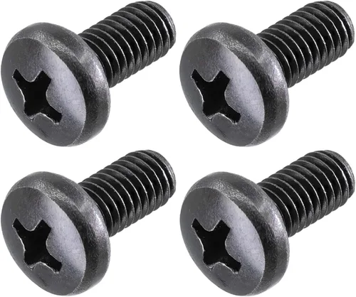 Vista 6 de Tornillos para placa de matrícula de Audi y VW, Phillips 18-8, acero inoxidable, tornillos M6-0.039 x 0.315 in (paquete de 4)