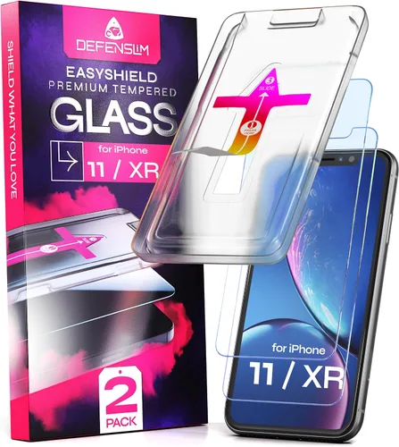 Vista 12 de Defenslim Protector de pantalla para iPhone XS Max (paquete de 2), kit de instalación de fácil alineación automática, vidrio templado de 6.5