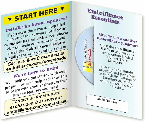 Vista 2 de Embrilliance Essentials, software para máquina de bordado