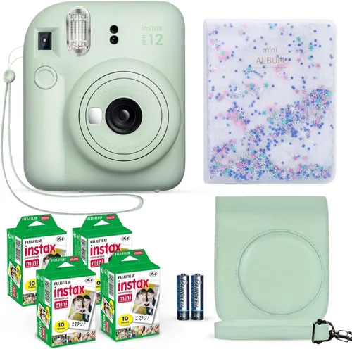 Vista 9 de Cámara instantánea Fujifilm Instax Mini 12 color rosa flor + paquete de película Fuji (40 hojas) + paquete de accesorios para obturador, incl.