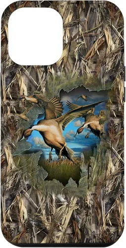 Vista 26 de Carcasa para iPhone 17, diseño de camuflaje de caza de aves acuáticas