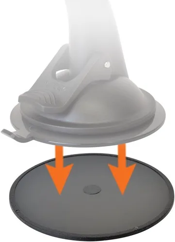 Vista 2 de AccessoryBasics - Lotes de 2 unidades de disco adhesivo de montaje de 2.75 pulgadas (2.756 in) para tablero de instrumentos de coche de barco
