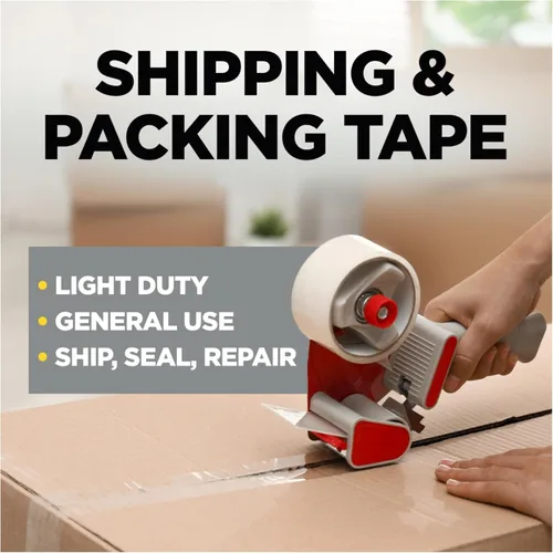 Vista 2 de Scotch Cinta de embalaje para envío, 1.88" x 109 yardas, ideal para embalaje, envío y mudanza, 6 rollos (3350L-6)