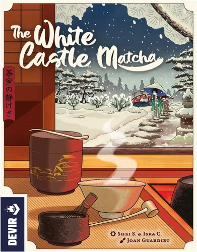 Vista 2 de The White Castle: Matcha, expansión para el juego de mesa The White Castle, nuevo tablero, geishas, dados y acciones, juego de estrategia feudal