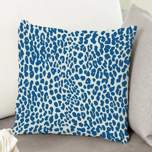 Vista 79 de Funda de cojín decorativa con estampado de guepardo verde peridoto para sofá, funda de almohada verde crema con estampado de leopardo con A-16