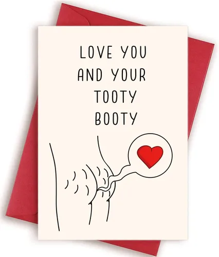 Vista 10 de Divertida tarjeta del día de San Valentín para novio, novia, marido, esposa, "I Called to Say I Love You", tarjeta de aniversario y cumpleaños