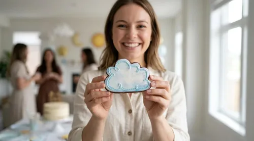 Vista 2 de Cortador de galletas Cloud Sandwich Cutter, 3.75" por Ann Clark Happy Little Cloud, Perfect Size and Shape, America’s Largest Cookie Cutter Maker