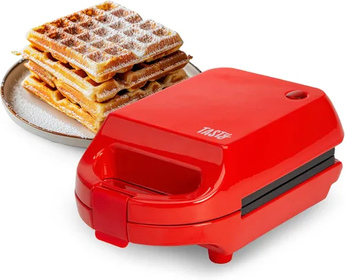 Vista 8 de Tasty Mini - Gofrera antiadherente, perfecta para gofres individuales, hash browns, brownies y más, resultados rápidos, fácil de limpiar, 600W, Agua
