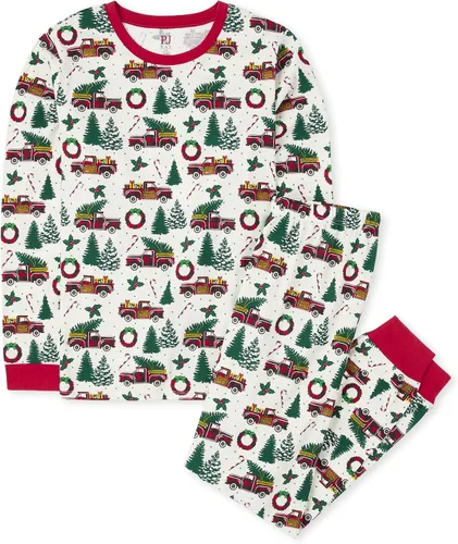 Vista 59 de The Children's Place Pijama de Navidad unisex para bebé, algodón