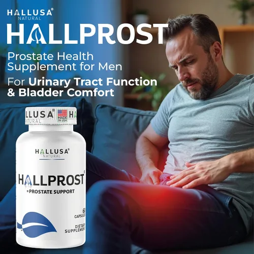 Vista 2 de Hallusa Natural Próstata Inflamada - Prostatitis - Pastillas para la próstata - HALLPROST 60 CAPSULAS