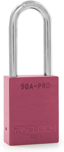 Vista 70 de PACLOCK Candado de la serie 90A-PRO, compre American Act obediente, aluminio anodizado marrón, cilindro de 7 pines de alta seguridad con 1 llave por