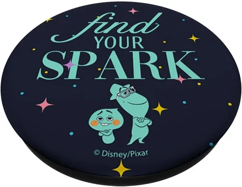 Vista 2 de Disney Pixar Soul Encuentra tu chispa de retrato PopSockets intercambiables PopGrip