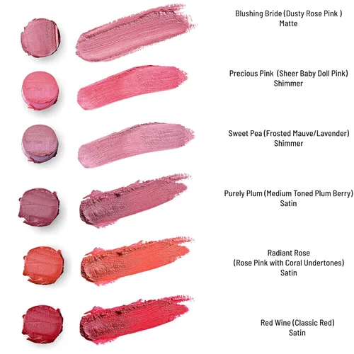 Vista 3 de Mom's Secret Lápiz labial natural, orgánico, vegano, sin gluten, libre de crueldad, paquete delgado, fabricado en los Estados Unidos, 0.07 onzas