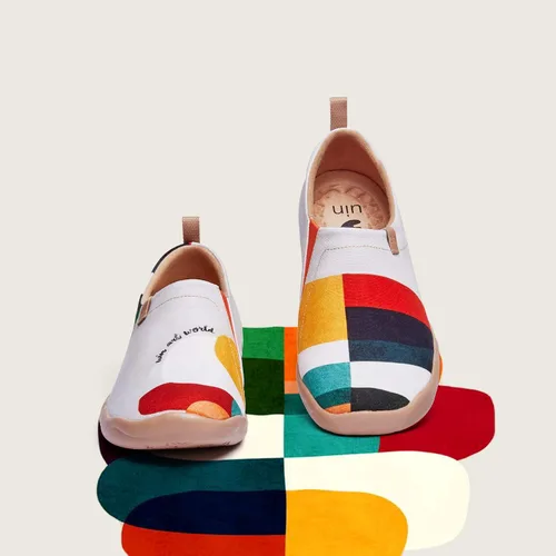 Vista 2 de UIN - Zapatos de viaje de lona pintada para mujer