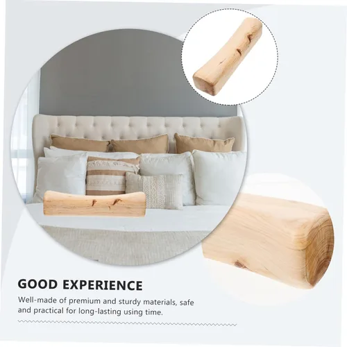 Vista 3 de Almohada de sauna de madera ortopédica para el cuello Almohada de apoyo para el dolor de cuello Almohada de espalda baja Suministro de sala de vapor