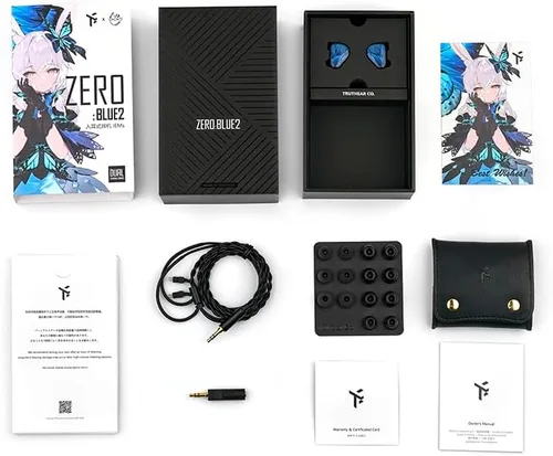 Vista 4 de TRUTHEAR x Crinacle Zero:BLUE2 Auriculares intrauditivos con controladores dinámicos duales y cable desmontable (3.5mm)