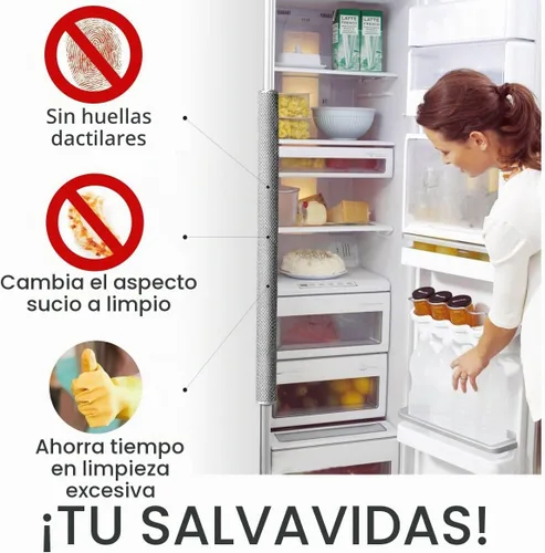 Vista 3 de OUGAR8 Juego de 3 fundas para manija de puerta de refrigerador, guantes para electrodomésticos de cocina, nevera, microondas, lavavajillas