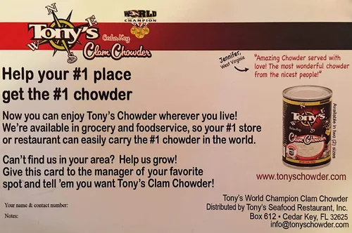 Vista 5 de Tony's Clam Chowder, 3X Campeón del Mundo, 15oz oz (Paquete de 6)