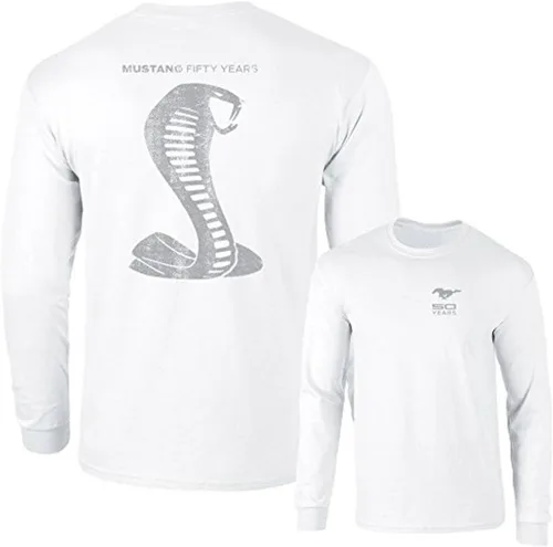 Vista 10 de Mustang 50 Years Ford 50 Gray Snake Camiseta de manga larga F & B