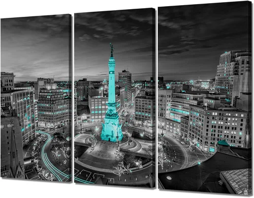 Vista 39 de Arte de pared con puente de Memphis Hernando de Soto, decoración de pared en blanco y negro, paisaje urbano de Tennessee, lienzo, impresión