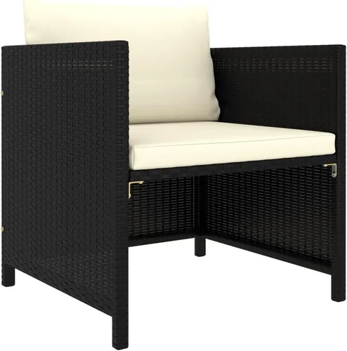 Vista 10 de Sofá de patio de 3 plazas con cojines, cómodo sofá, sofá al aire libre, sofá de patio, muebles de exterior, para patio, porche, césped, jardín o Gris