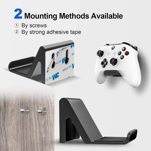 Vista 4 de 6amLifestyle Paquete de 2 soportes para controlador integrados con almohadillas antideslizantes para PS5 PS4 Xbox One Switch Pro Gamepad Controller